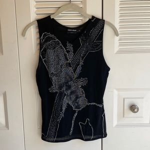 Giorgio Armani Borgo 21 Sheer Graphic Insect Top